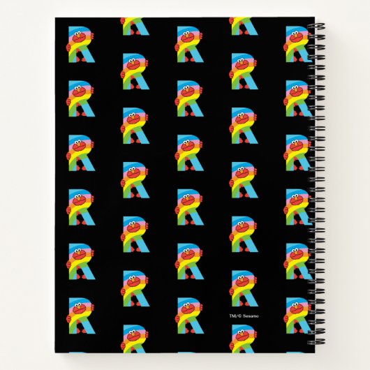 Elmo Alphabet | R Regenboog Notitieboek (Achterkant)