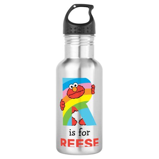 Elmo Alphabet | R Regenboog Waterfles (Voorkant)