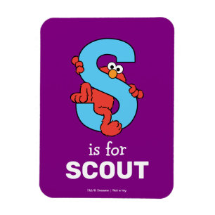 Elmo Alphabet   S Blauw Magneet