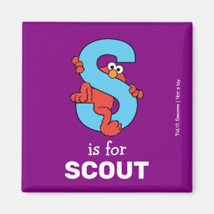 Elmo Alphabet   S Blauw Magneet