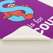 Elmo Alphabet | S Blauw Sherpa Deken (3/4)