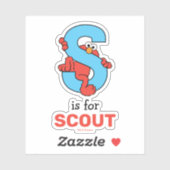 Elmo Alphabet | S Blauw Sticker (Vel)