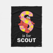 Elmo Alphabet | S Star Fleece Deken (Voorkant)