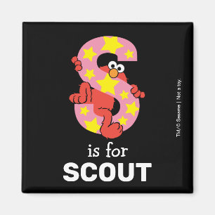 Elmo Alphabet   S Star Magneet