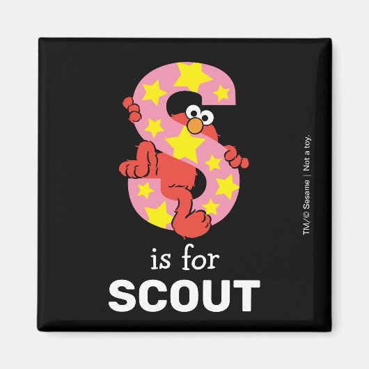 Elmo Alphabet | S Star Magneet (Voorkant)