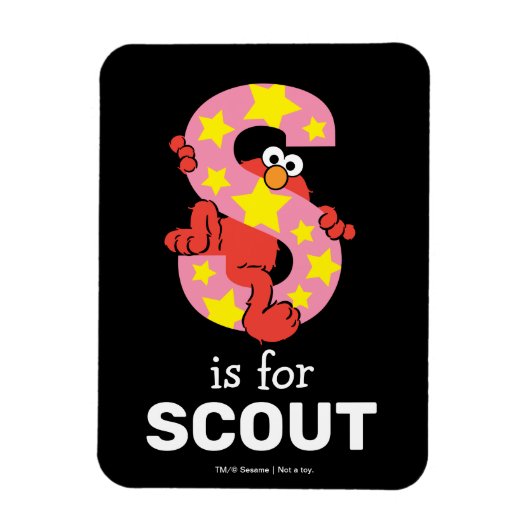Elmo Alphabet | S Star Magneet (Verticaal)