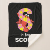 Elmo Alphabet | S Star Sherpa Deken (Voorkant)