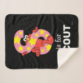 Elmo Alphabet | S Star Sherpa Deken (Voorkant (horizontaal))