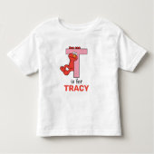 Elmo Alphabet | T Roze Kinder Shirts (Voorkant)