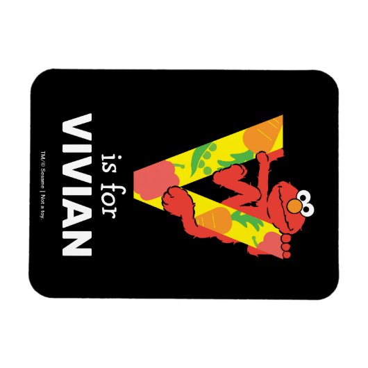 Elmo Alphabet | T Roze Magneet (Horizontaal)