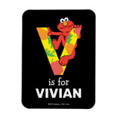 Elmo Alphabet | T Roze Magneet (Verticaal)