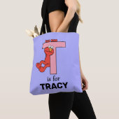 Elmo Alphabet | T Roze Tote Bag (Dichtbij)