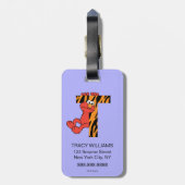 Elmo Alphabet | T tijger Bagagelabel (Achterkant verticaal)