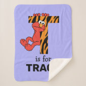 Elmo Alphabet | T tijger Sherpa Deken (Voorkant)