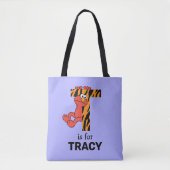 Elmo Alphabet | T tijger Tote Bag (Voorkant)