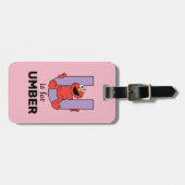 Elmo Alphabet | U PAARS Bagagelabel (Voorkant horizontaal)