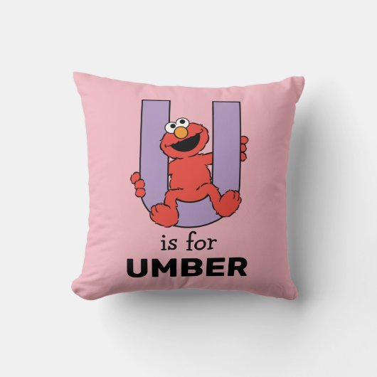 Elmo Alphabet | U PAARS Kussen (Voorkant)