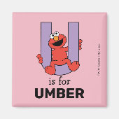 Elmo Alphabet | U PAARS Magneet (Voorkant)