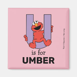 Elmo Alphabet   U PAARS Magneet