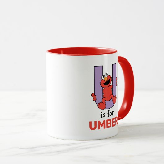 Elmo Alphabet | U PAARS Mok (Voorkant rechts)