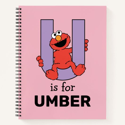 Elmo Alphabet | U PAARS Notitieboek (Voorkant)