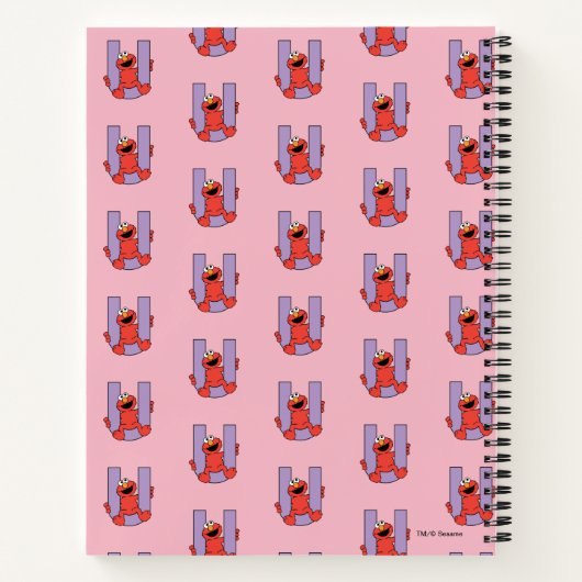 Elmo Alphabet | U PAARS Notitieboek (Achterkant)