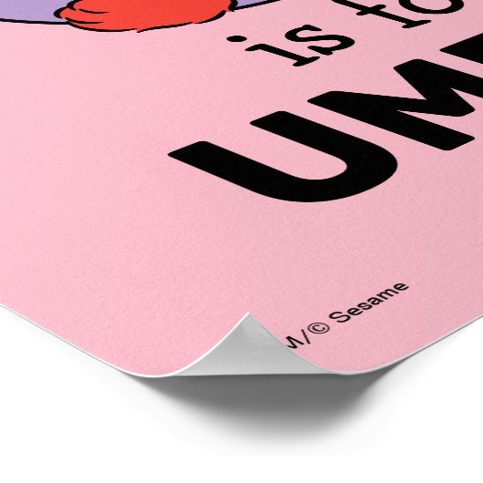 Elmo Alphabet | U PAARS Poster (Hoek)