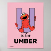 Elmo Alphabet | U PAARS Poster (Voorkant)