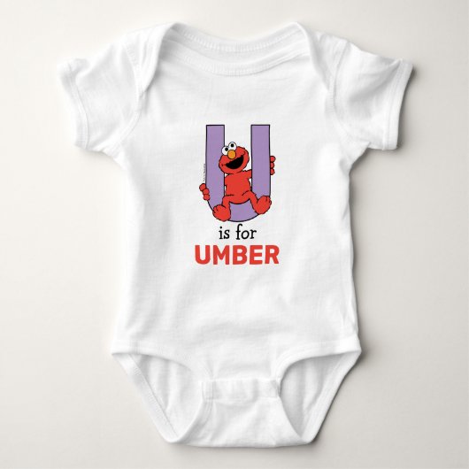 Elmo Alphabet | U PAARS Romper (Voorkant)