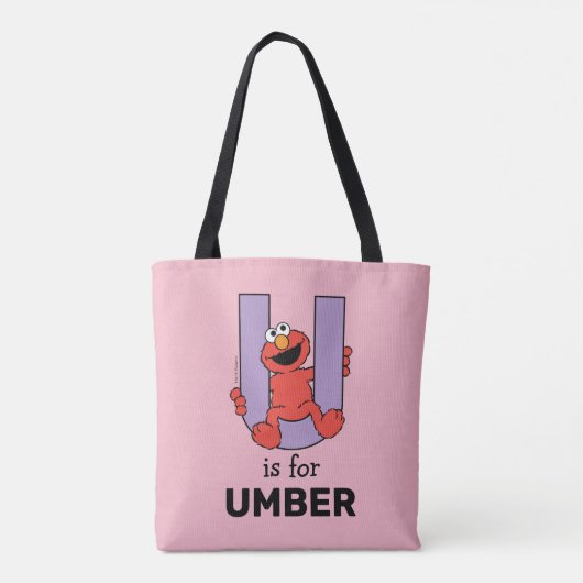 Elmo Alphabet | U PAARS Tote Bag (Achterkant)