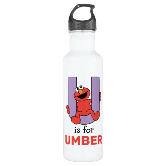 Elmo Alphabet | U PAARS Waterfles (Voorkant)
