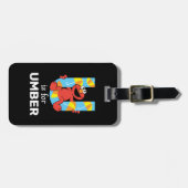 Elmo Alphabet | U Umbrella Bagagelabel (Voorkant horizontaal)