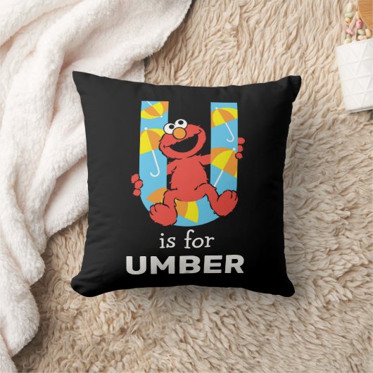 Elmo Alphabet | U Umbrella Kussen (Deken)