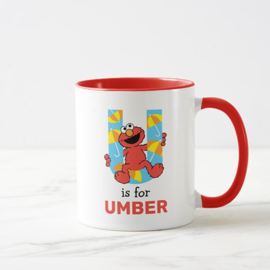 Elmo Alphabet | U Umbrella Mok (Rechts)