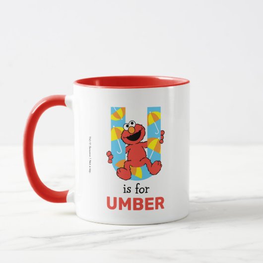 Elmo Alphabet | U Umbrella Mok (Links)