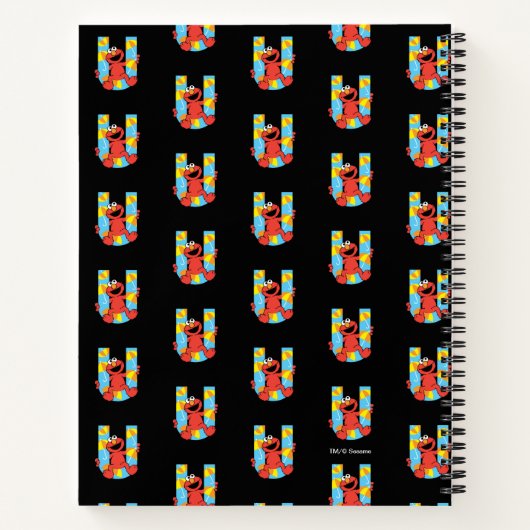 Elmo Alphabet | U Umbrella Notitieboek (Achterkant)