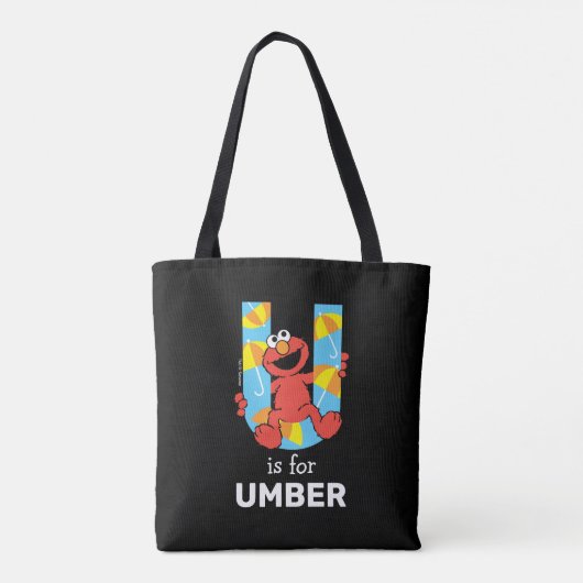 Elmo Alphabet | U Umbrella Tote Bag (Achterkant)