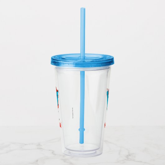 Elmo Alphabet | V Blauw Acryl Drinkbeker (Rechts)