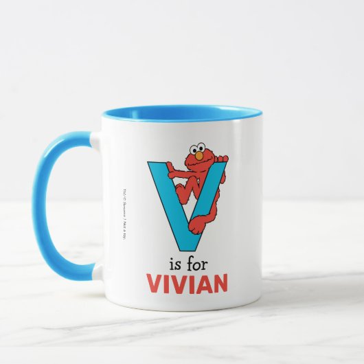 Elmo Alphabet | V Blauw Mok (Links)