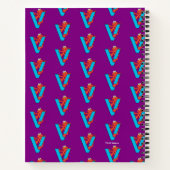 Elmo Alphabet | V Blauw Notitieboek (Achterkant)