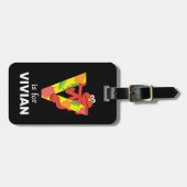 Elmo Alphabet | V Plantaardige gewassen Bagagelabel (Voorkant horizontaal)