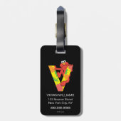 Elmo Alphabet | V Plantaardige gewassen Bagagelabel (Achterkant verticaal)