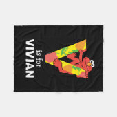 Elmo Alphabet | V Plantaardige gewassen Fleece Deken (Voorkant (Horizontaal))