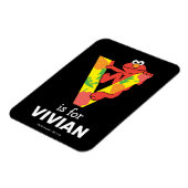 Elmo Alphabet | V Plantaardige gewassen Magneet (Linkerzijde)