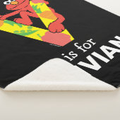 Elmo Alphabet | V Plantaardige gewassen Sherpa Deken (3/4)