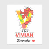 Elmo Alphabet | V Plantaardige gewassen Sticker (Vel)