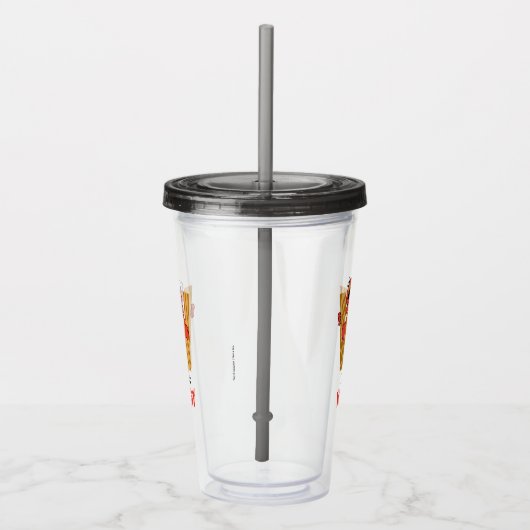 Elmo Alphabet | W Hout Acryl Drinkbeker (Rechts)