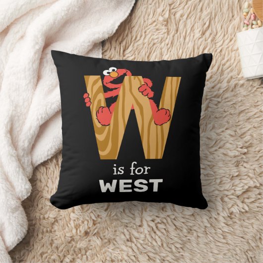 Elmo Alphabet | W Hout Kussen (Deken)