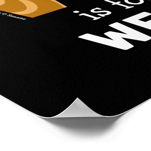 Elmo Alphabet | W Hout Poster (Hoek)