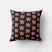 Elmo Alphabet | W Roze Kussen (Achterkant)
